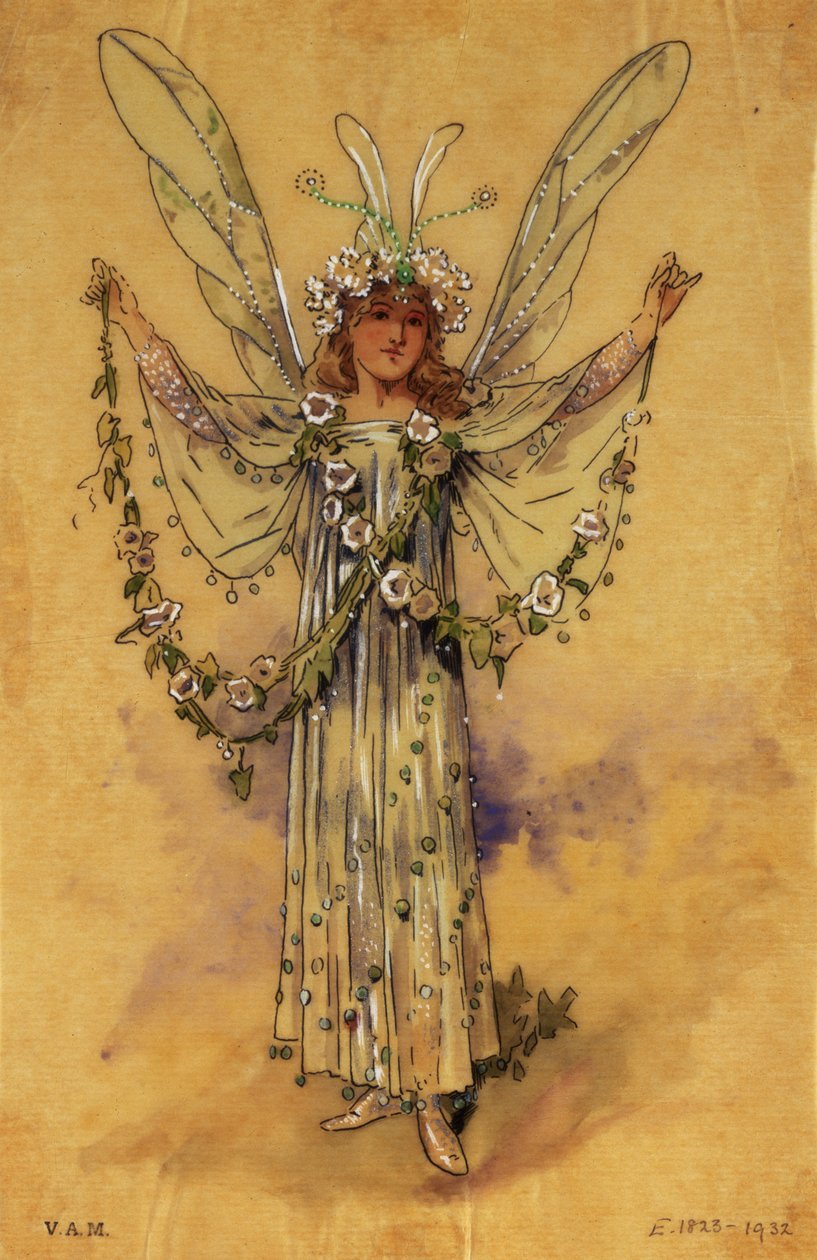 The Bindweed Fairy, kostyme til A Midsummer Night's Dream, produsert av R. Courtneidge for Princes Theatre, Manchester av C. Wilhelm