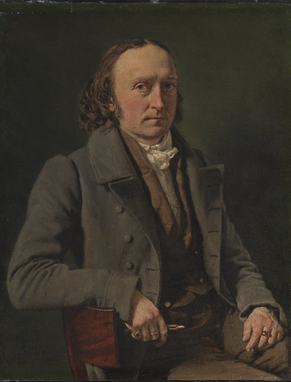 Selvportrett av C.A. Jensen