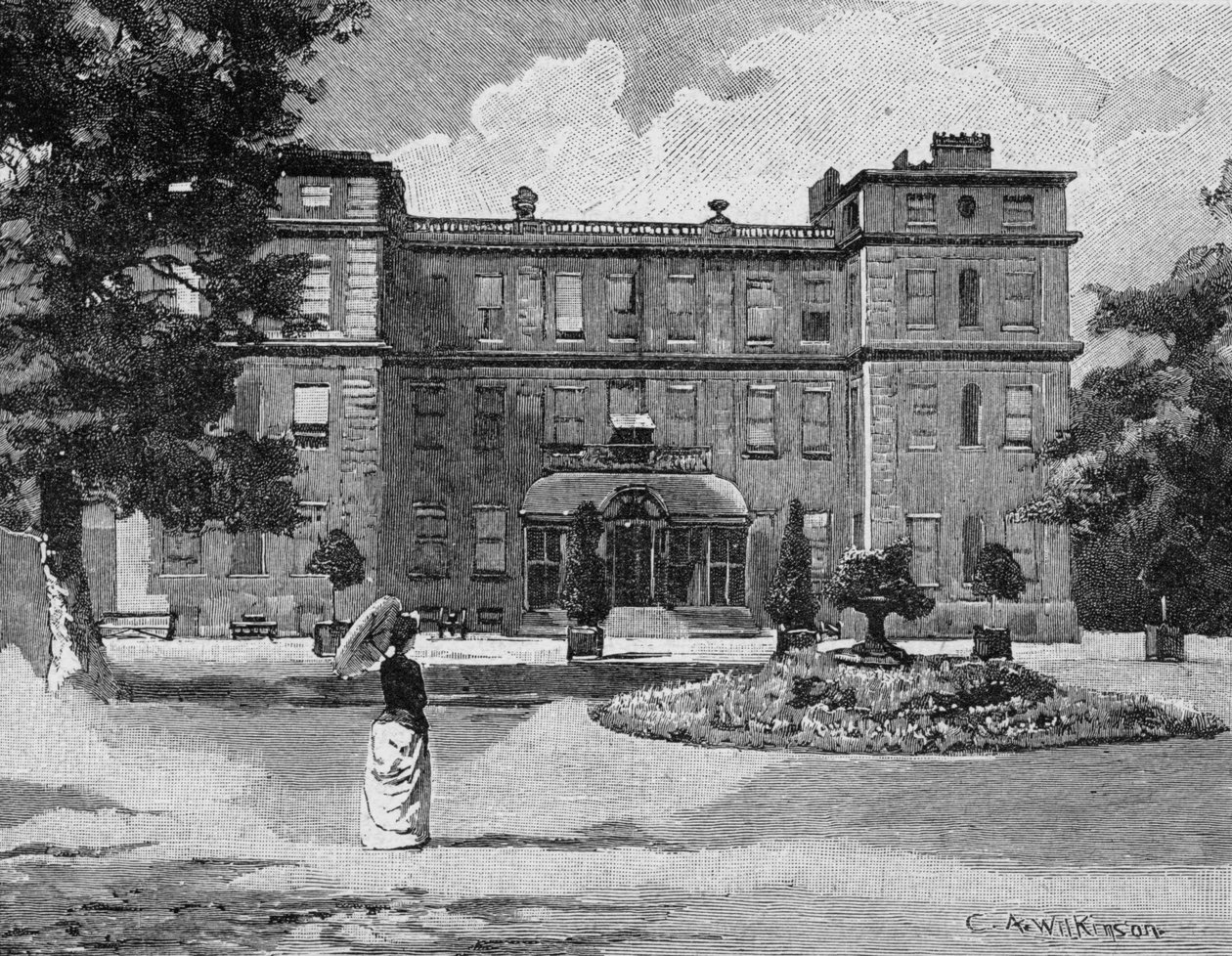 Marlborough House, fra hagen, 1863 av C.A. Wilkinson