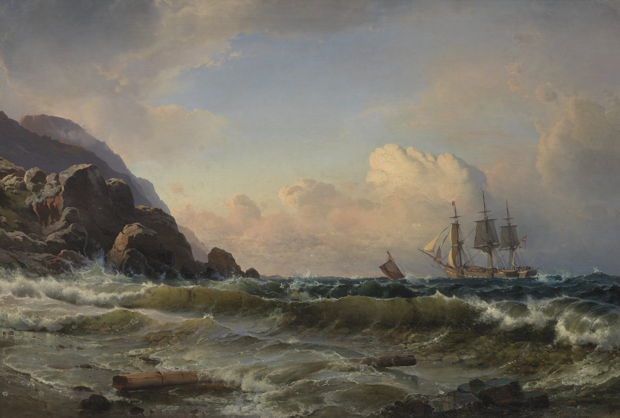En norsk kystlinje av C.F. Sørensen