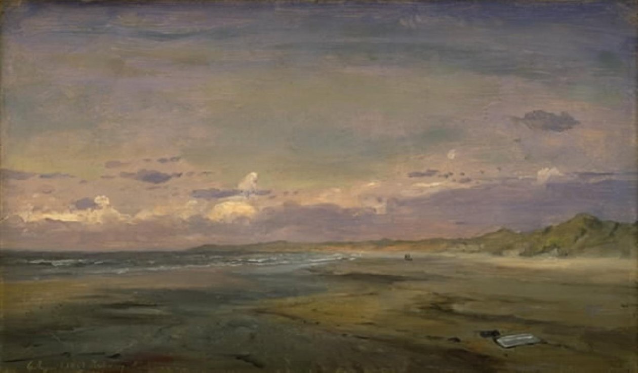 Low Beach og sanddyner. Cattwijk av C.F. Sørensen
