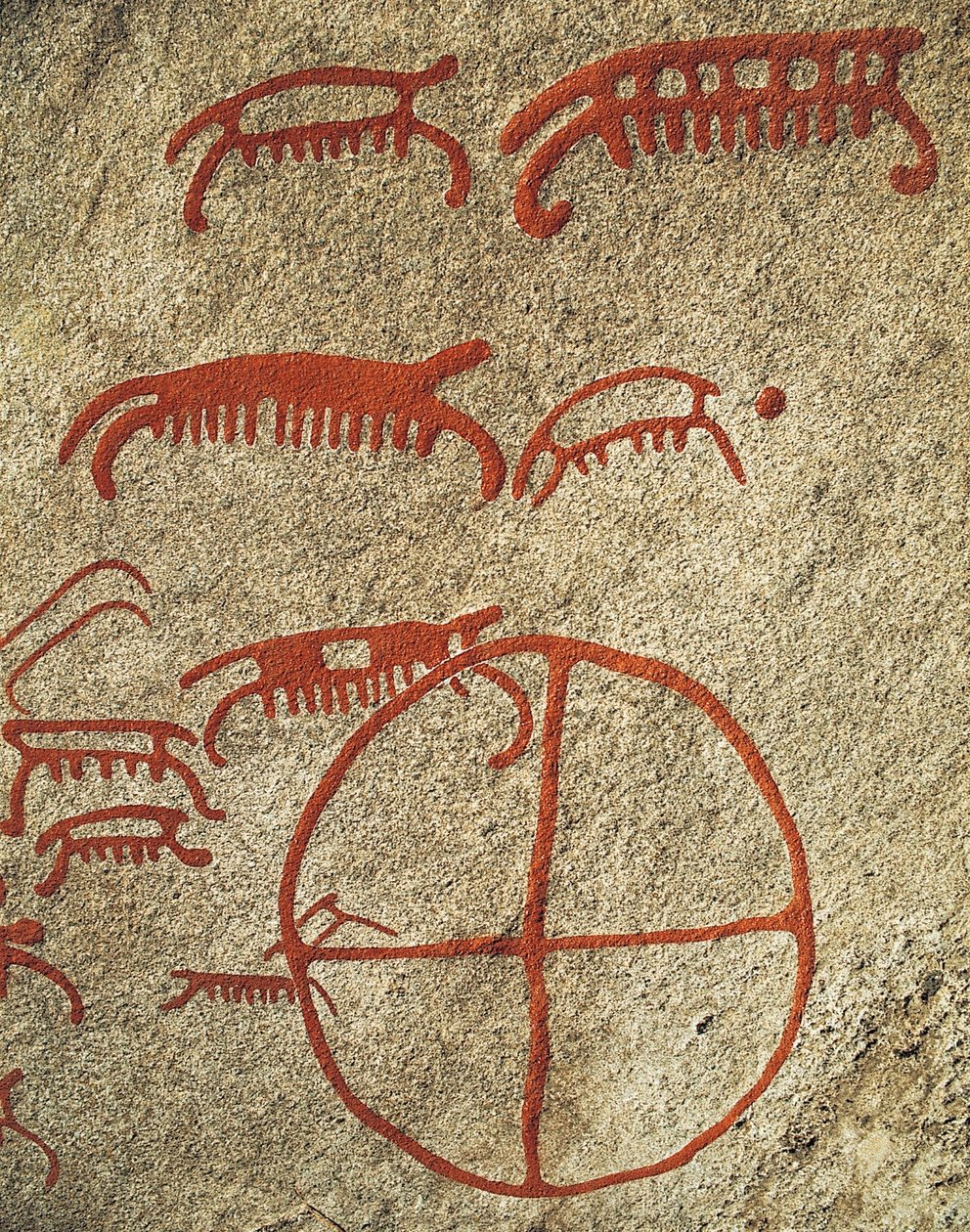 Vitlycke helleristninger, Tanum, Sverige. av J.B. and Brown J. Rowbotham