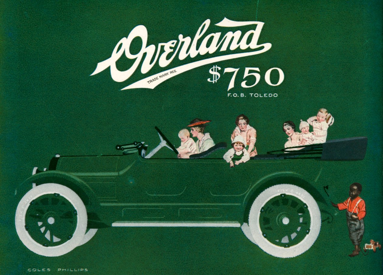Willys-Overland Magazine Annonse av C. Coles Phillips