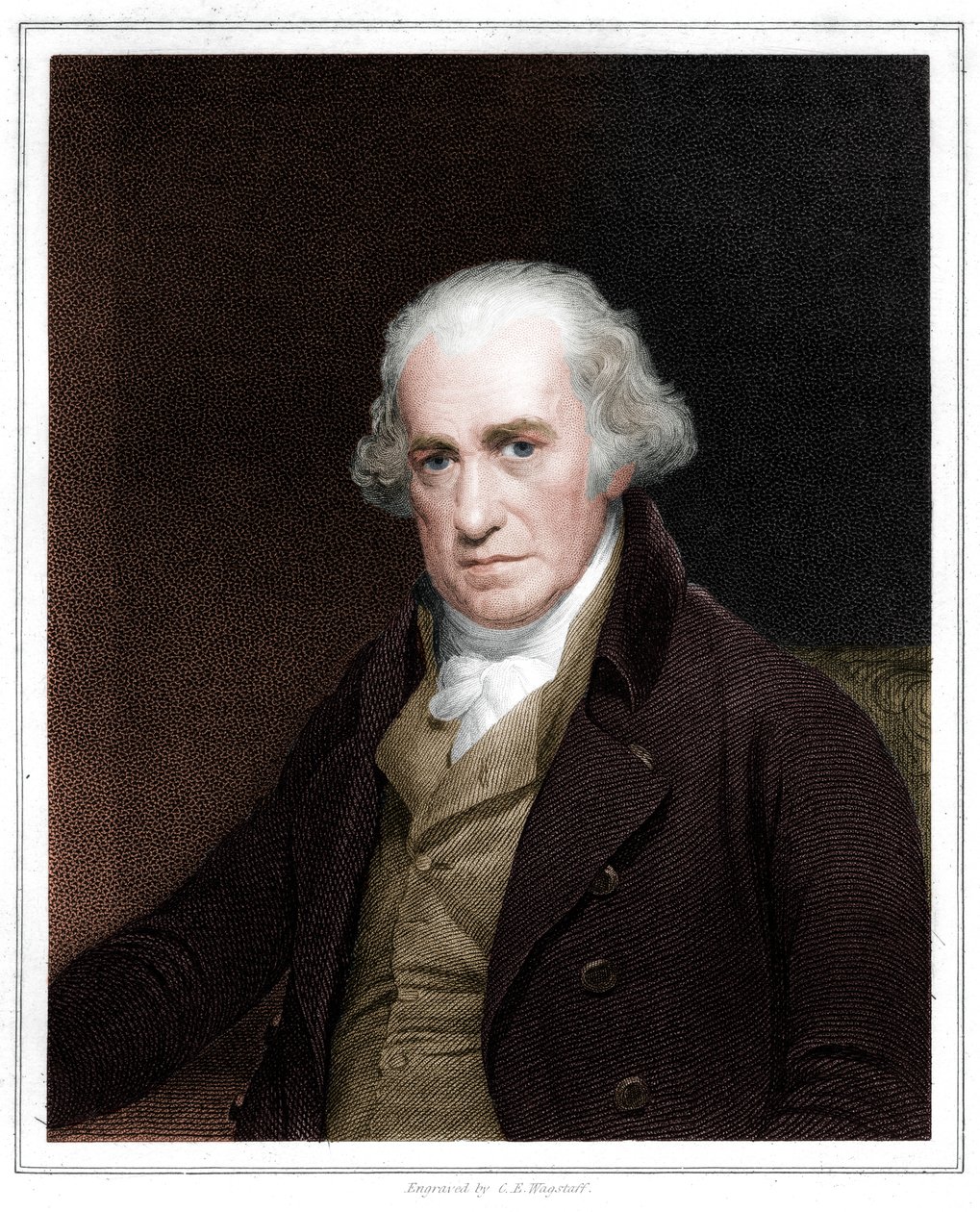 James Watt, skotsk ingeniør, 1833 av C. E. Wagstaff