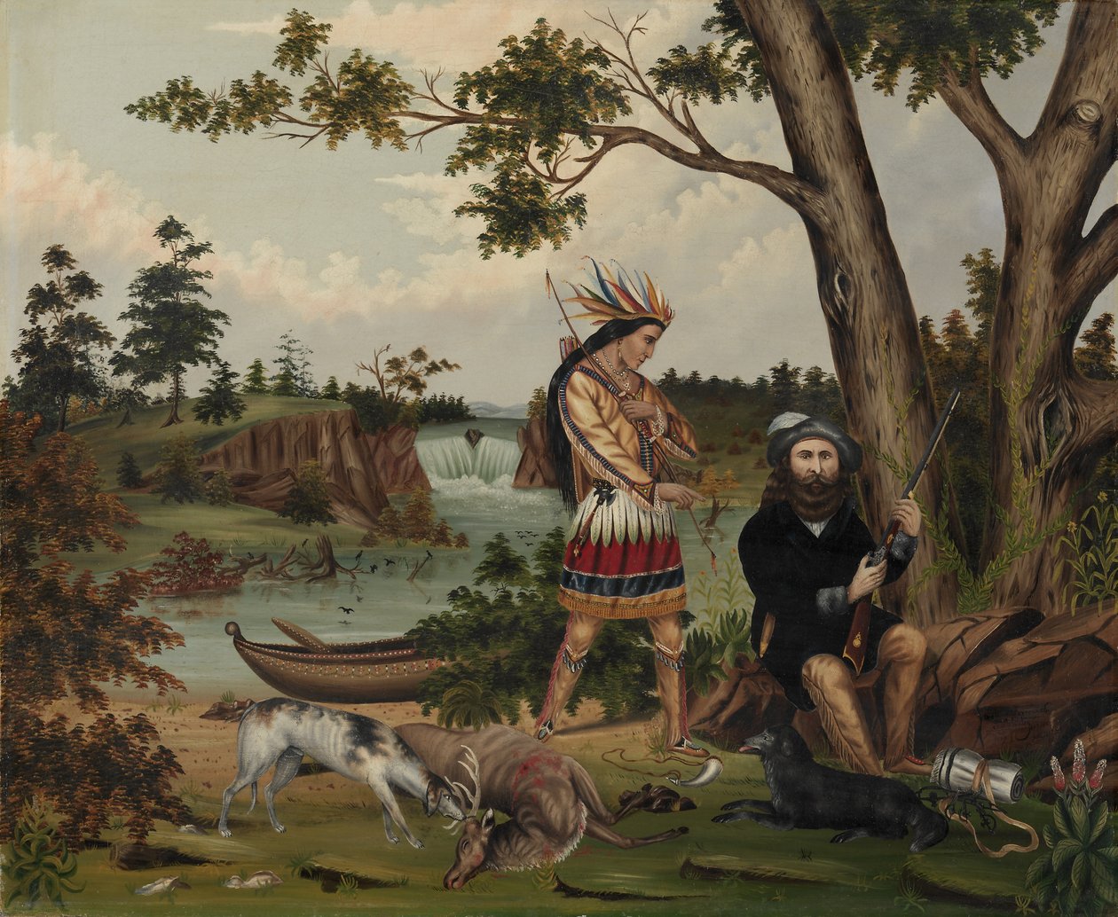 Jeger og indianerguide, 1869. av C. L. Woodhouse