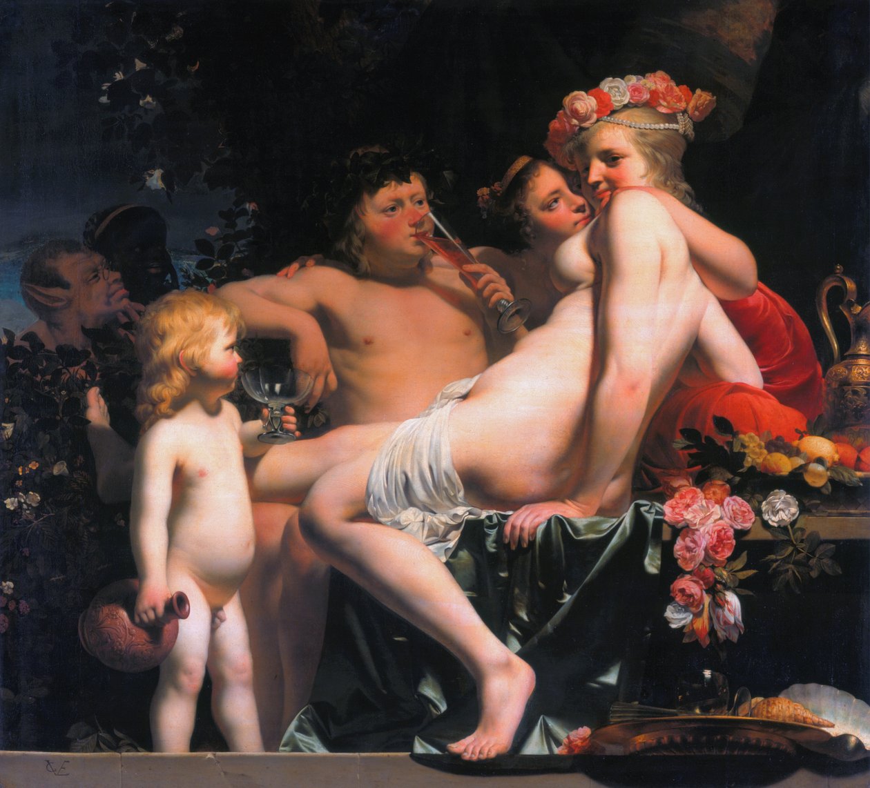 Bacchus og Ariadne av Cesar Boetius van Everdingen