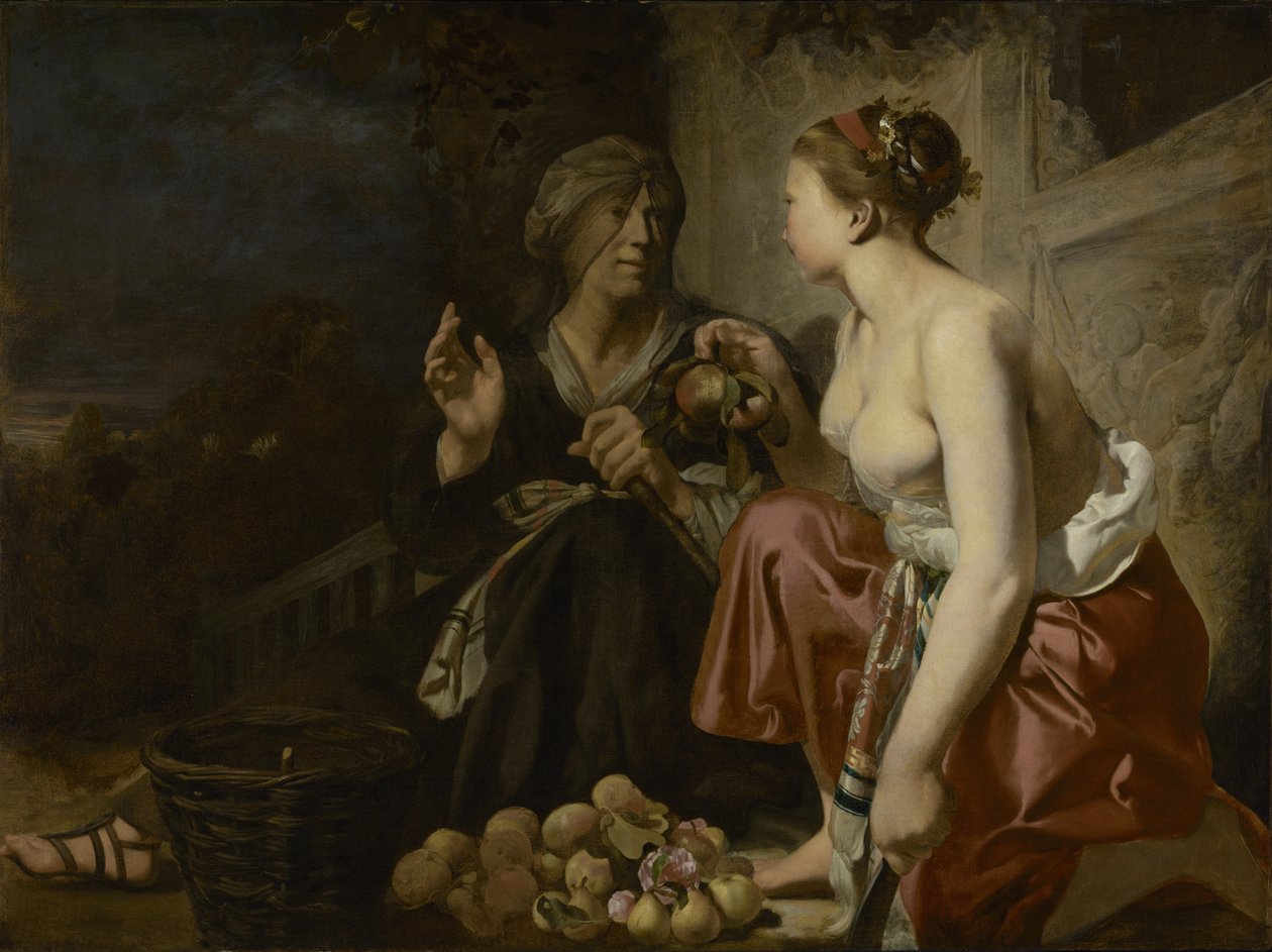 Vertumnus og Pomona av Caesar van Everdingen