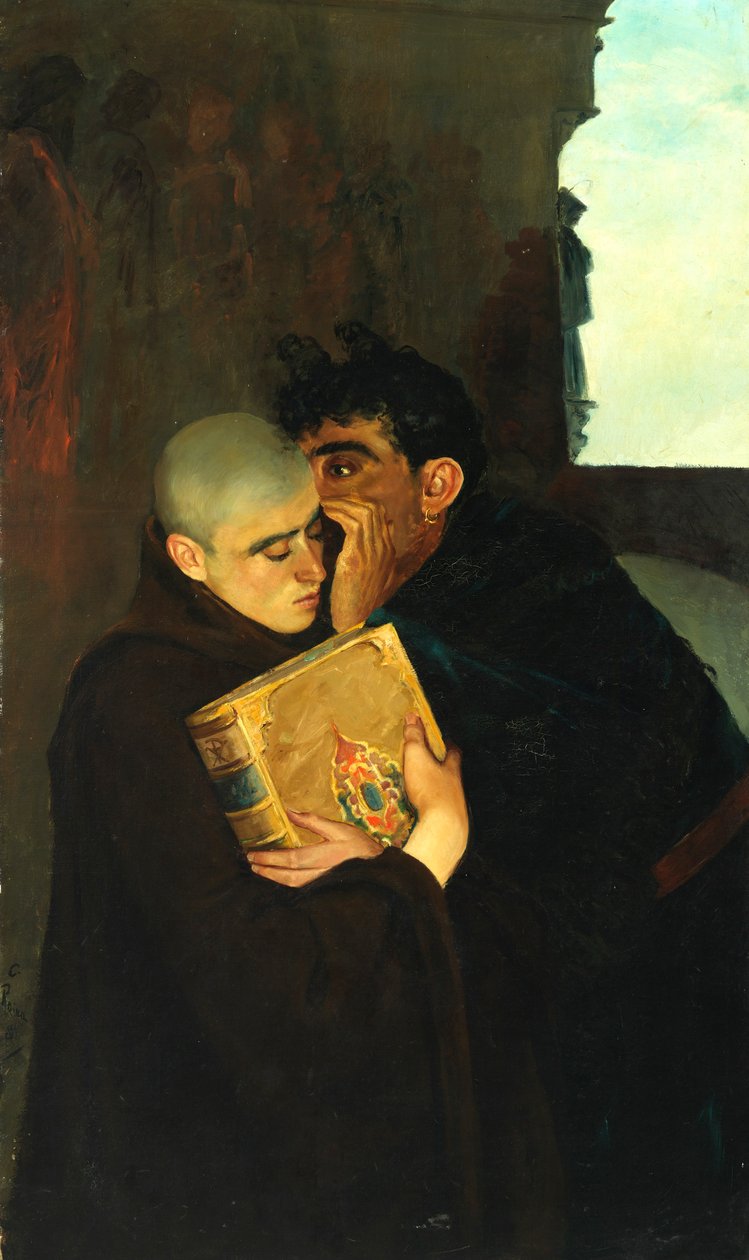 Edderkoppen i klosteret, 1881. av Calcedonio Reina