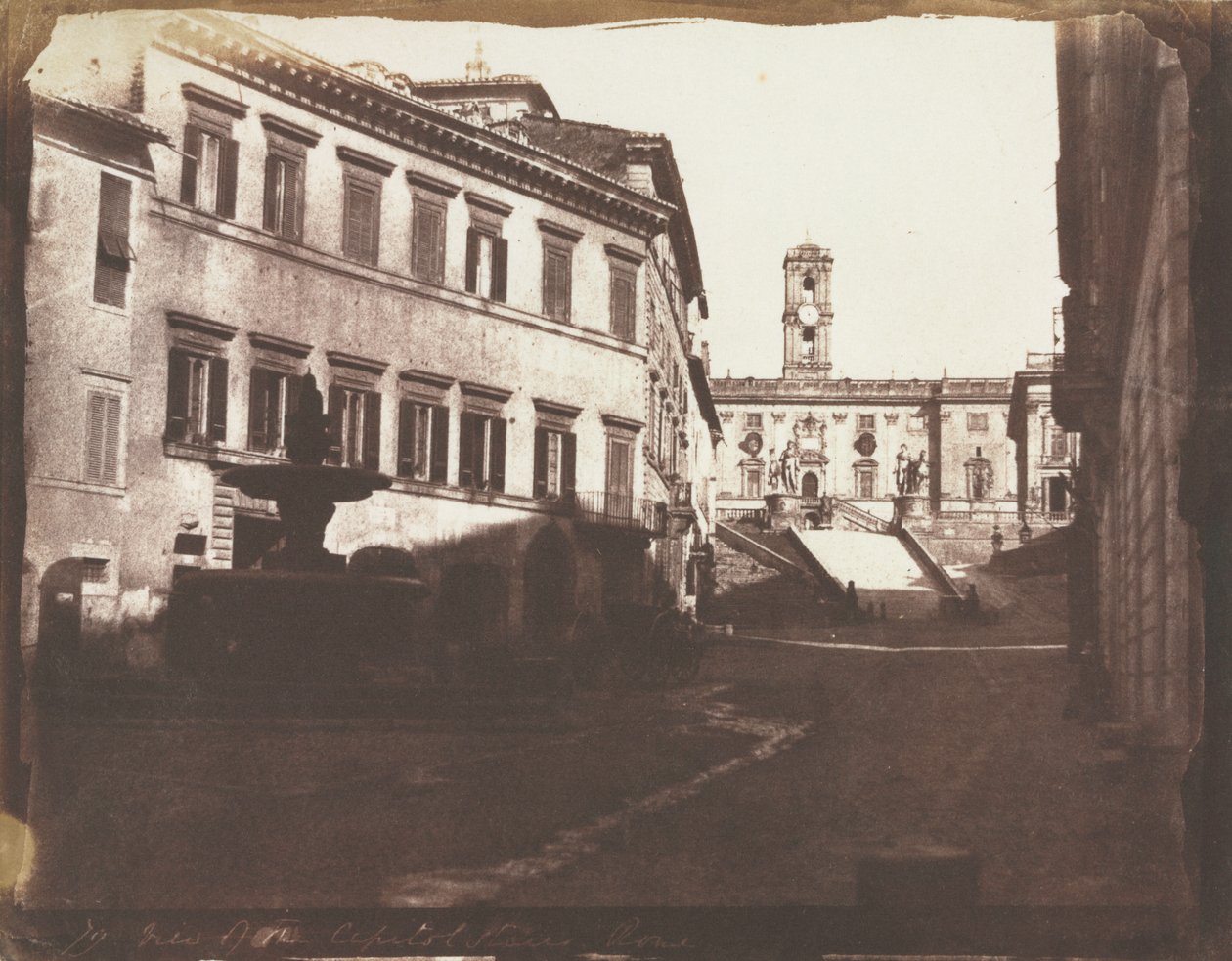 Utsikt over Capitol-trappen, Roma av Calvert Richard Jones