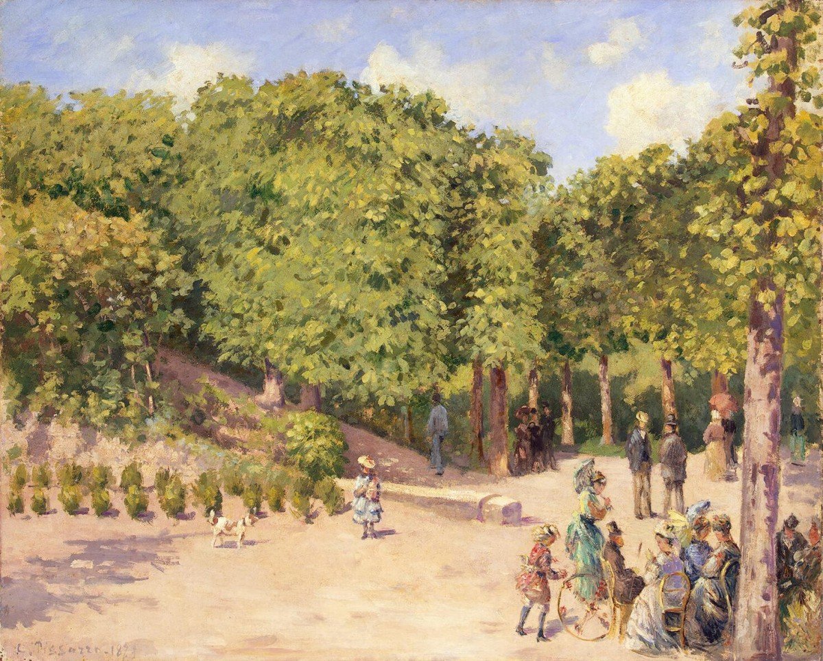 Town Park i Pontoise av Camille Jacob Pissarro