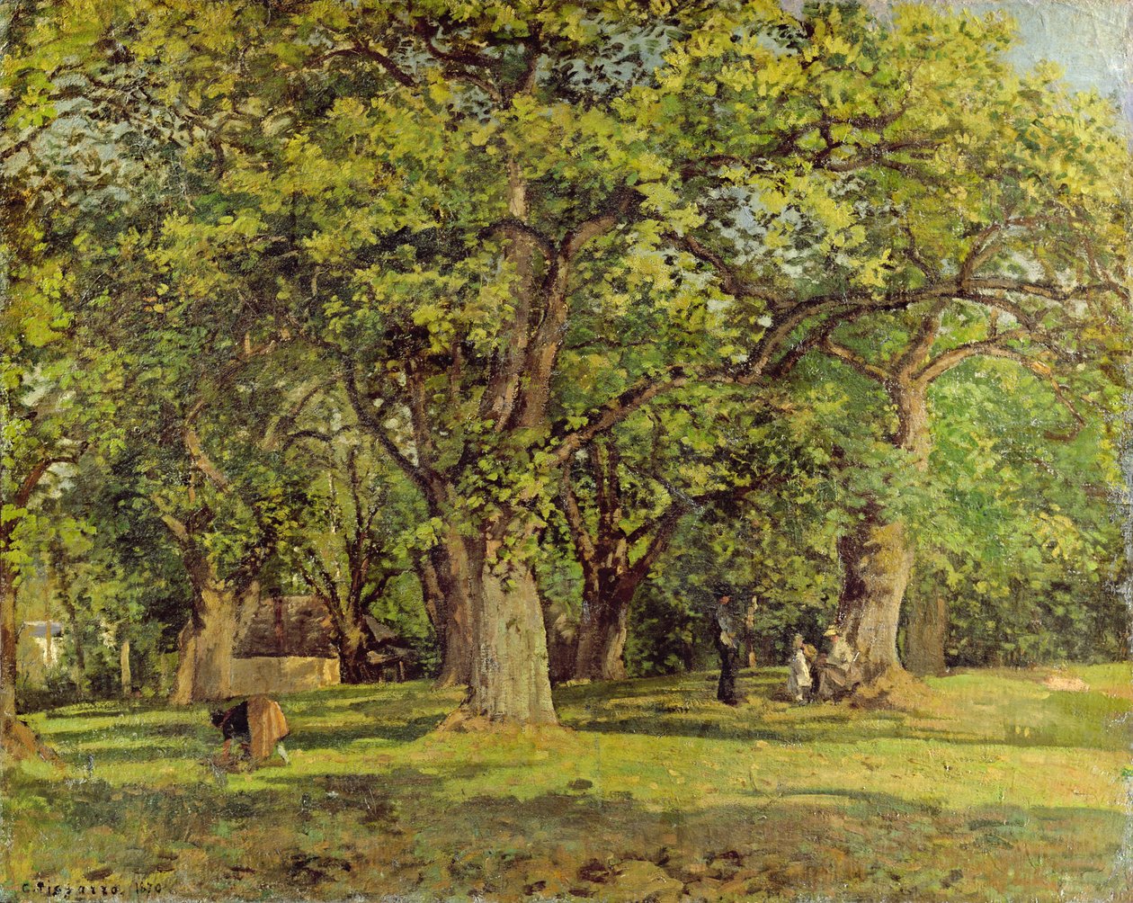 Skogen, 1870 av Camille Jacob Pissarro