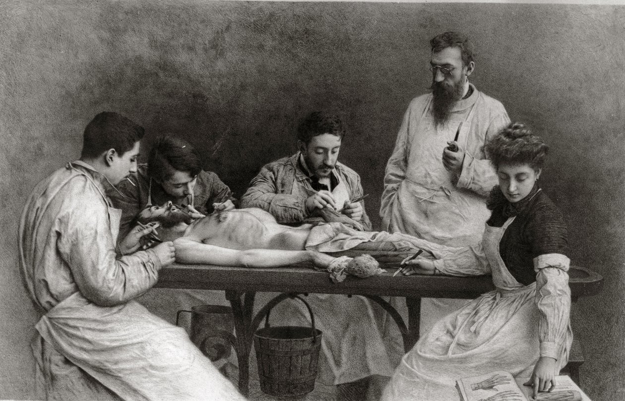 En slutt på den praktiske skolen, 1902 av Camille Felix Bellanger