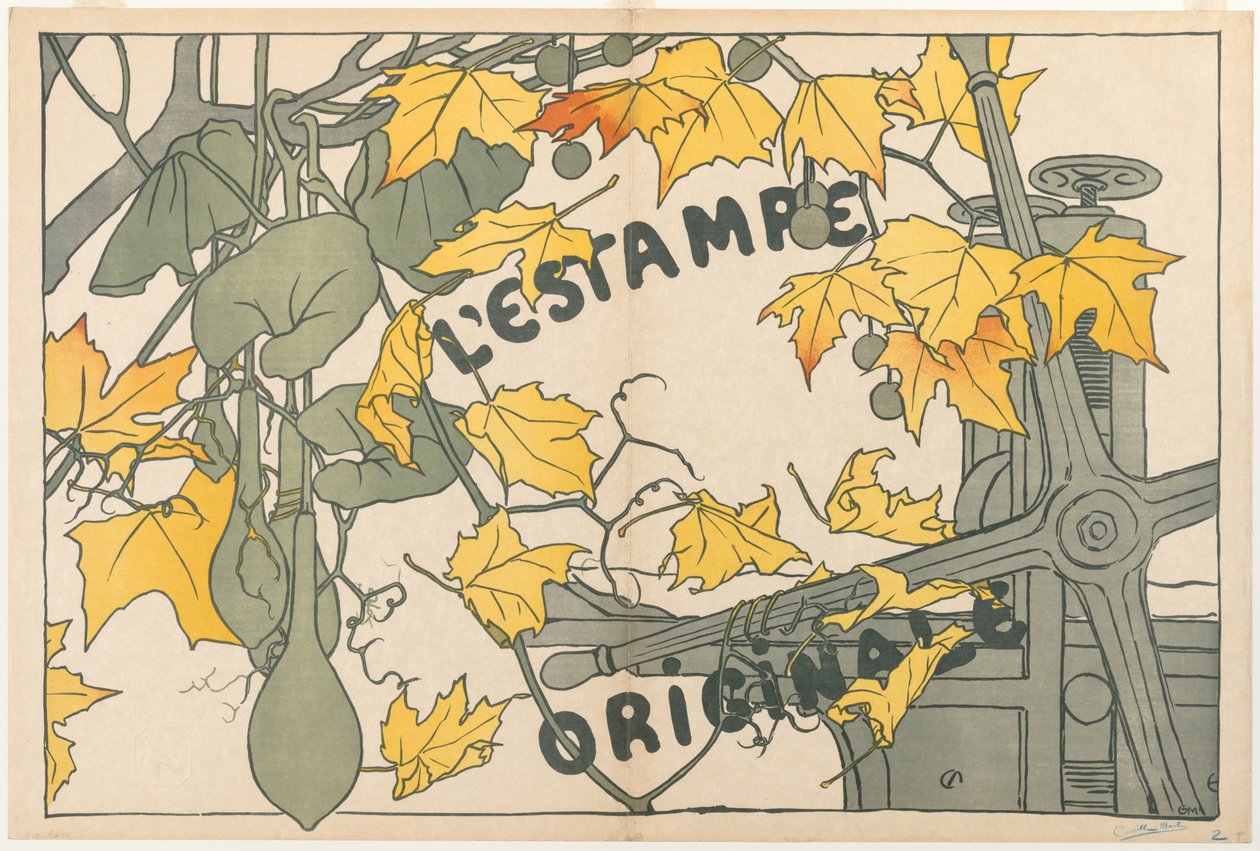 Cover for LEstampe Originale, 1894. av Camille Martin