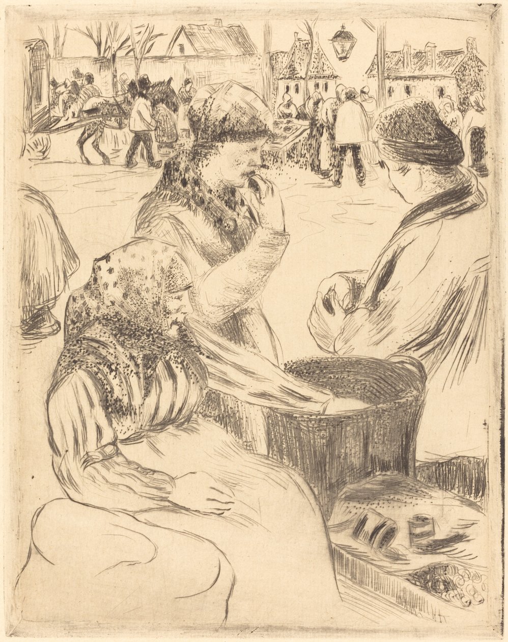 Chestnut Vendors Chestnut Vendors, 1878. av Camille Pissarro