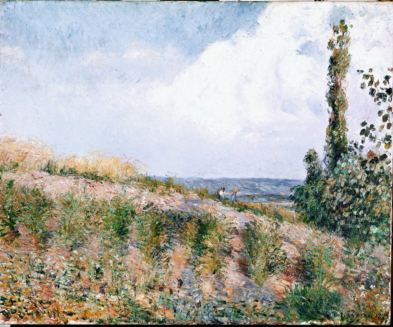 Landskap (olje på lerret) av Camille Jacob Pissarro