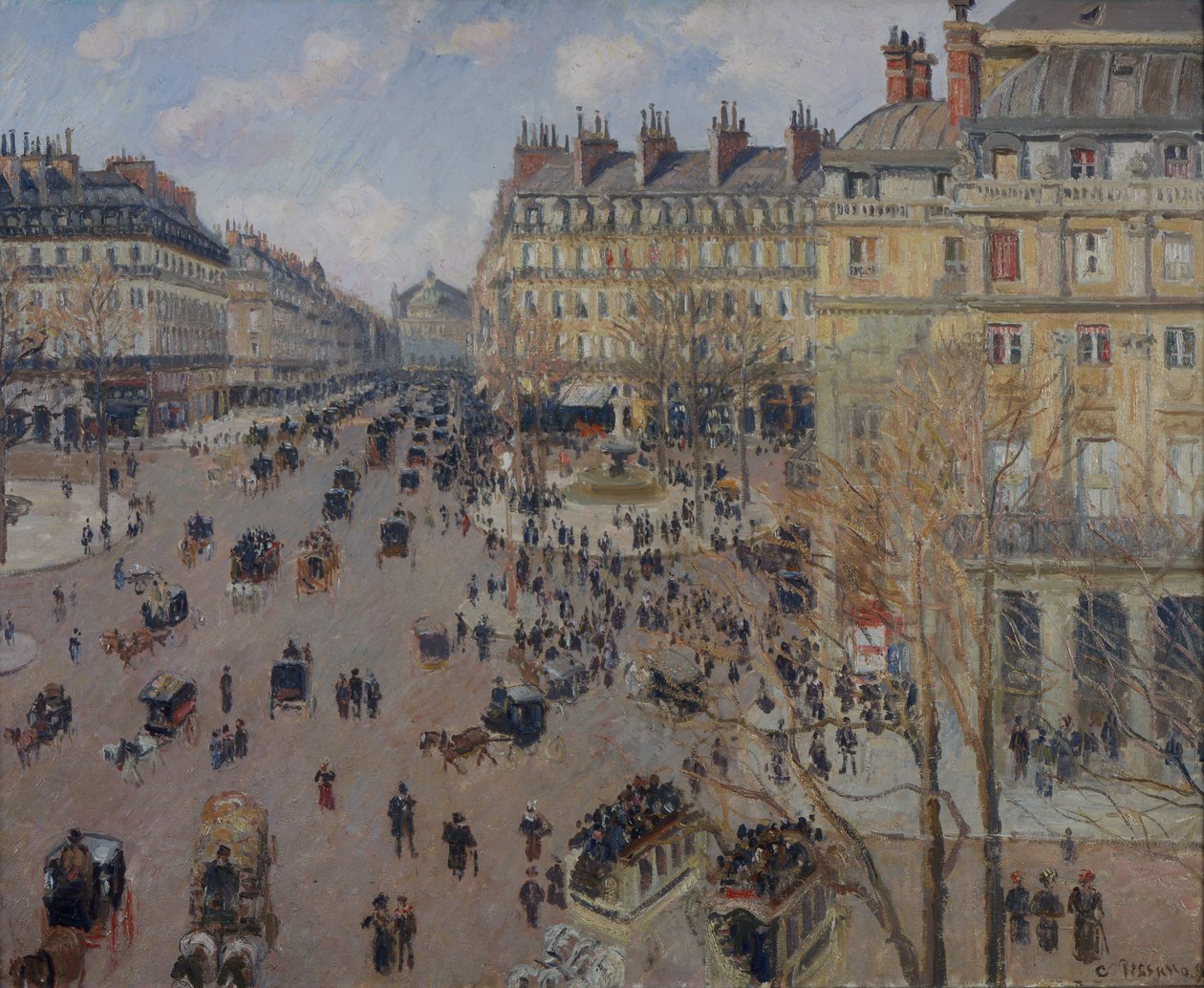 French Theatre Square, 1898. av Camille Pissarro