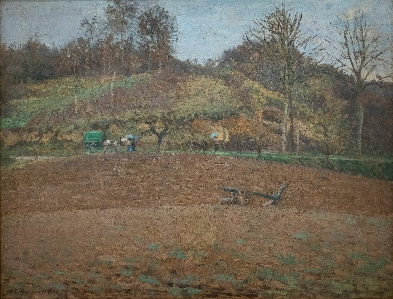 Pløyd land av Camille Pissarro