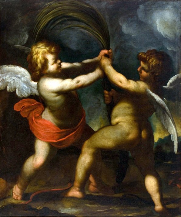 Eros og Anteros av Camillo Procaccini