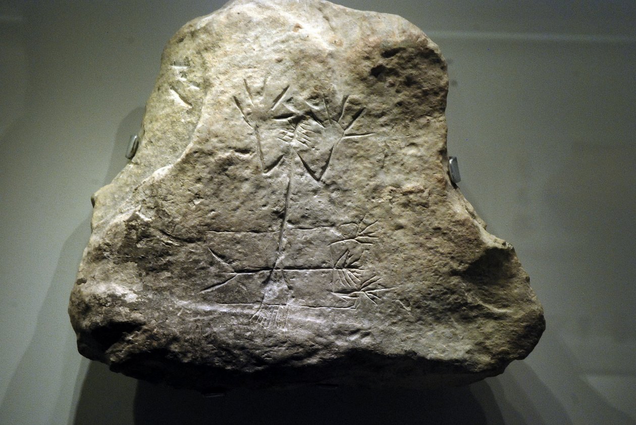 Arad-utskjæring av guden Tamuz, ca. 3000-2650 f.Kr av Canaanite