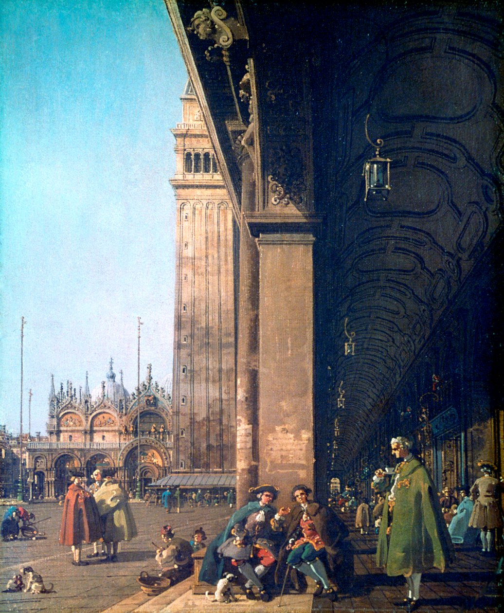 Piazza San Marco and the Colonnade, 1756 av Giovanni Antonio Canal