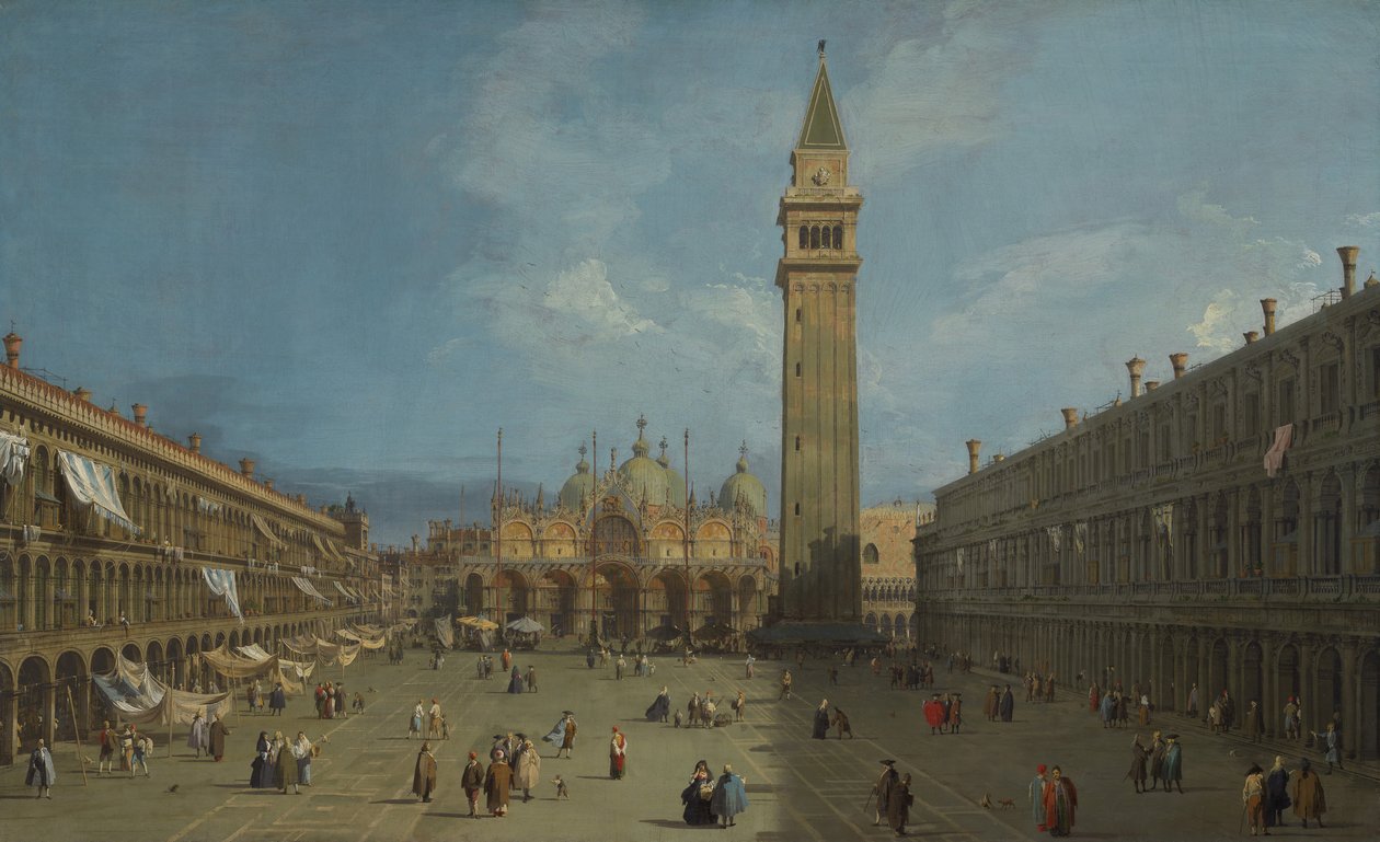 Piazza San Marco, slutten av 1720-tallet. av Giovanni Antonio Canal