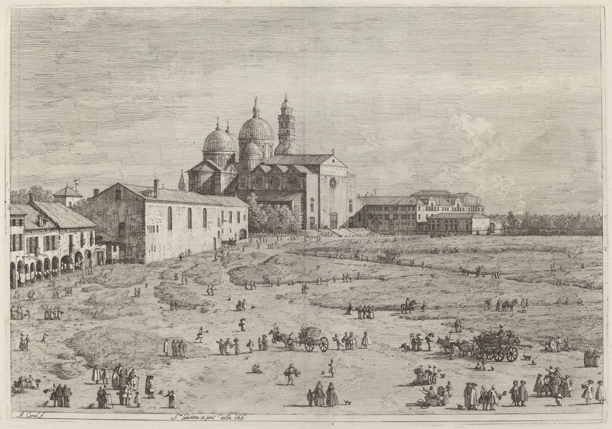 S. Giustina in pra della Vale, ca. 17351746. av Canaletto