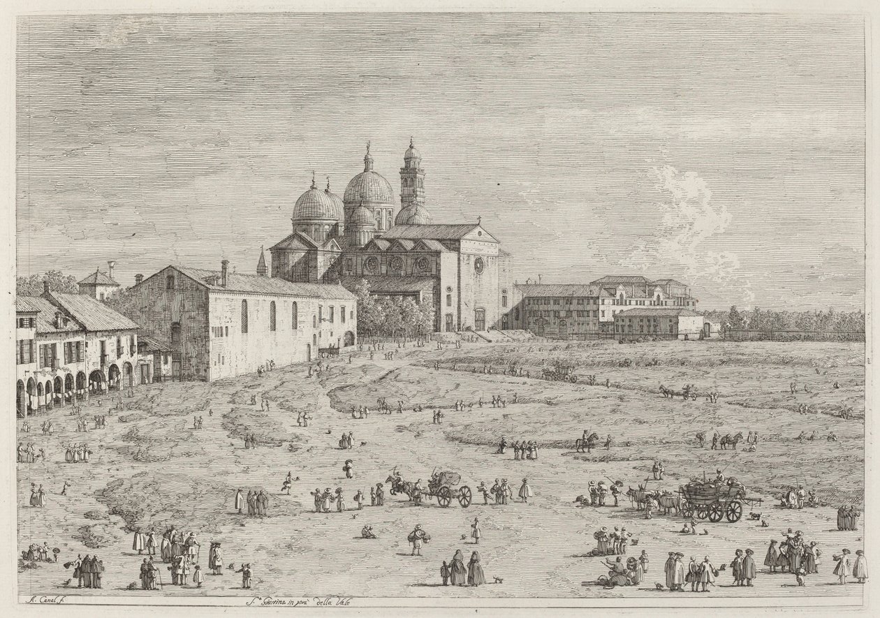S. Giustina in pra della Vale, ca. 17351746. av Canaletto