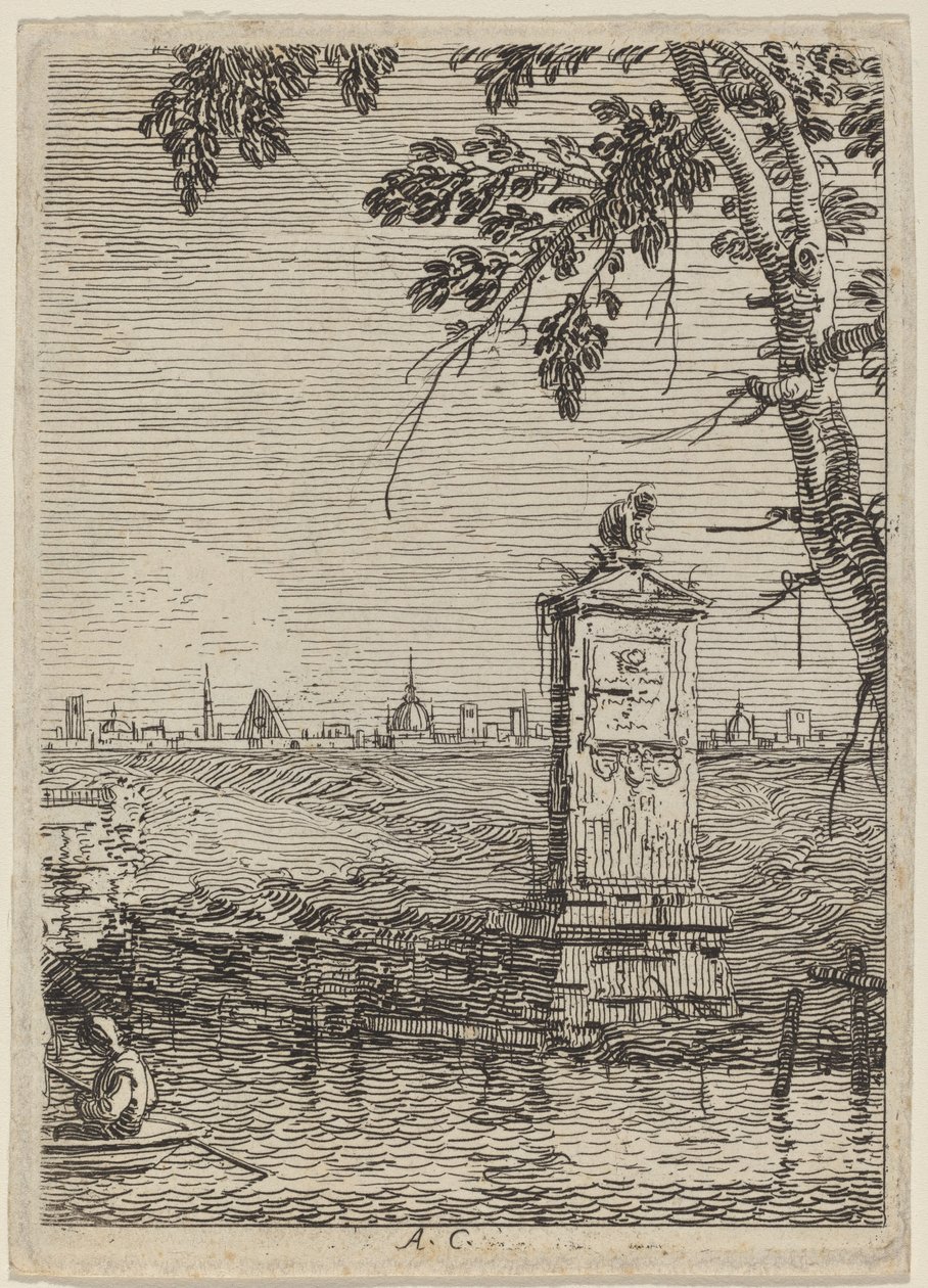 Det lille monumentet, ca. 17351746. av Canaletto
