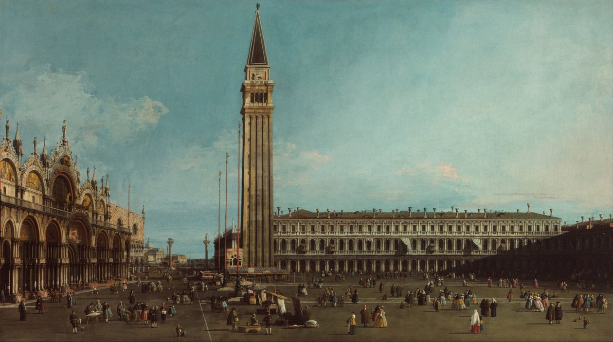 Piazza San Marco, Venezia, 1742-1745 av Giovanni Antonio Canal