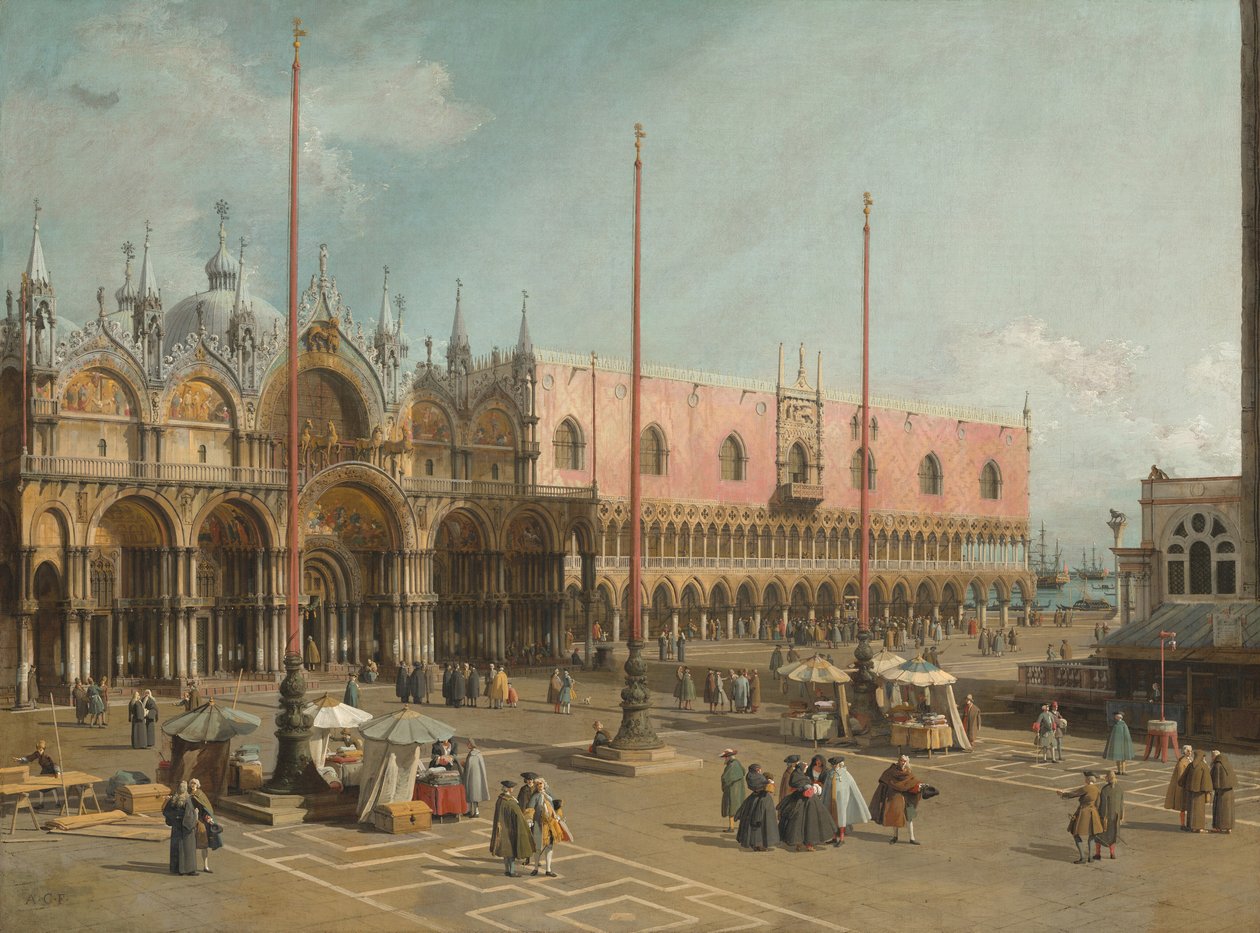 Markusplassen, Venezia av Canaletto