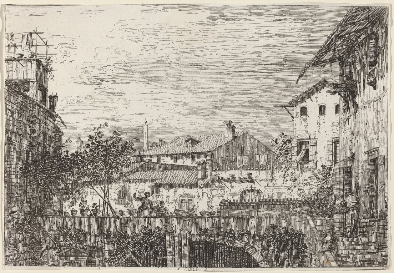 Terrassen, ca. 17351746. av Canaletto