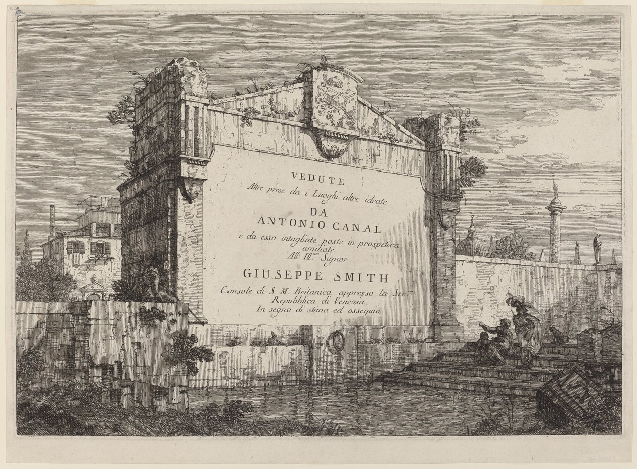 Tittelplate, ca. 17351746. av Canaletto