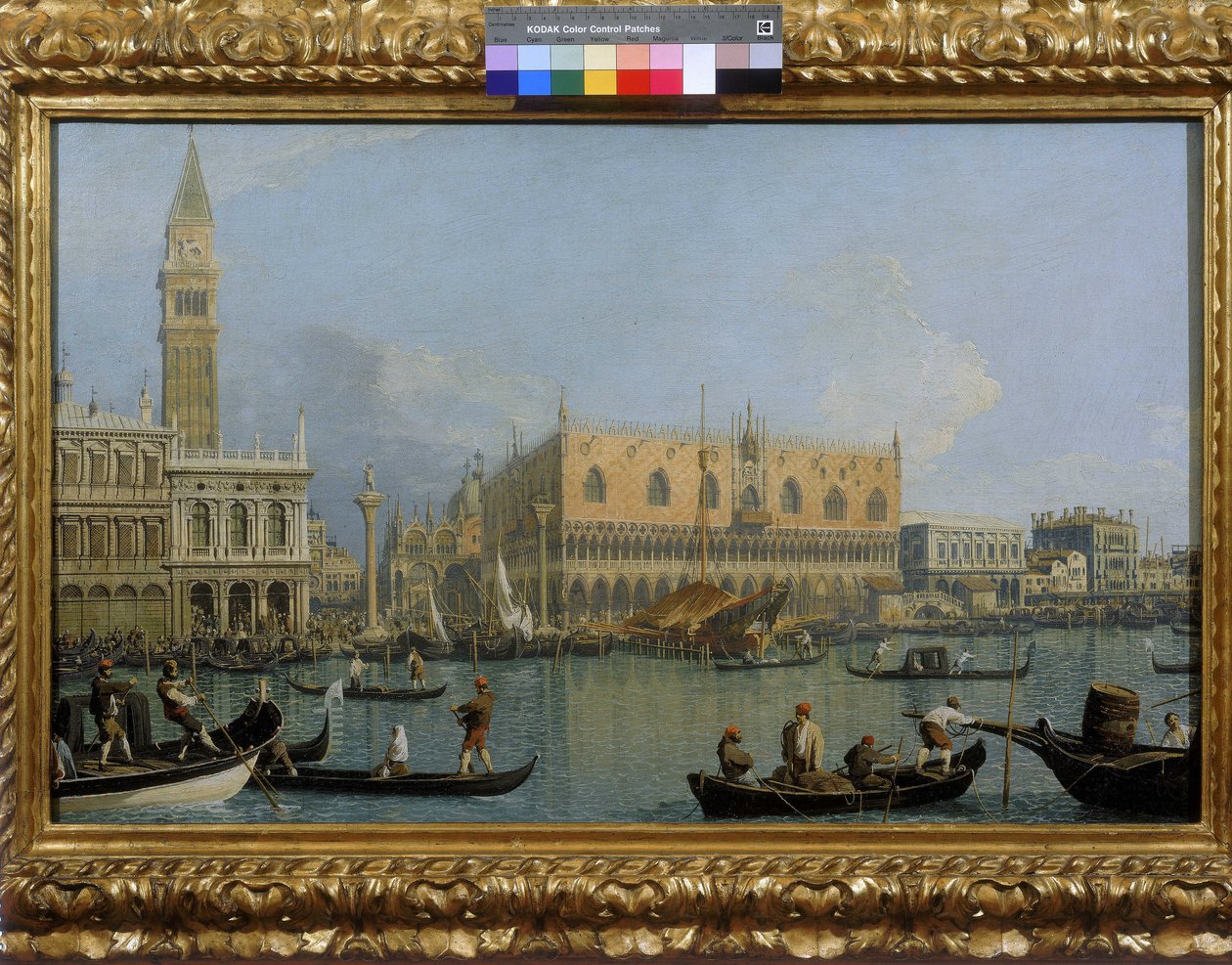 Utsikt over Dogepalasset i Venezia av Giovanni Antonio Canal