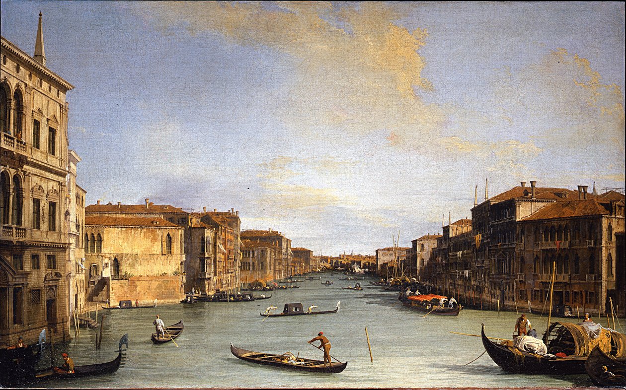 Utsikt over Canal Grande, 1726-1728 av Giovanni Antonio Canal