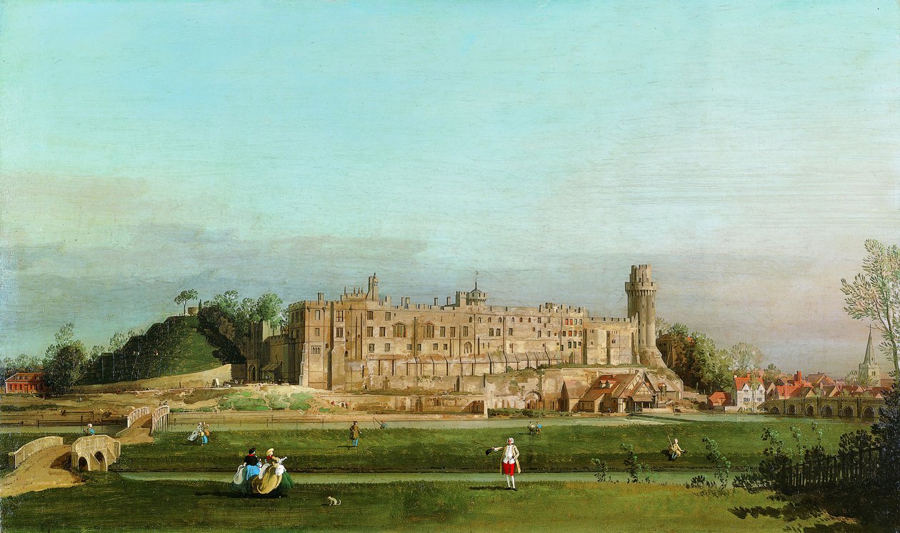 Warwick Castle, 1748. av Giovanni Antonio Canal