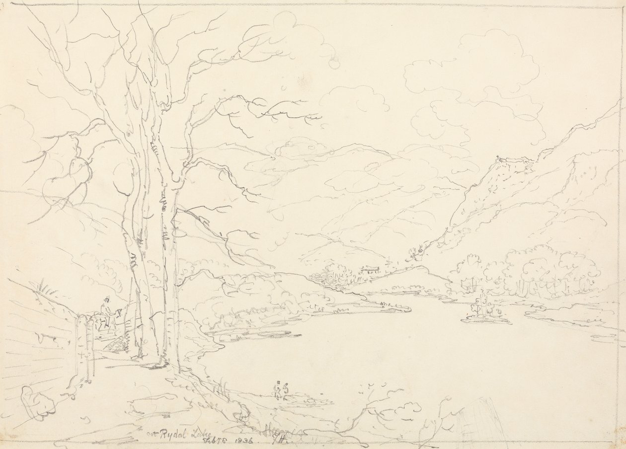 Ved Rydalssjøen, 8. februar 1836 av Capt. Thomas Hastings