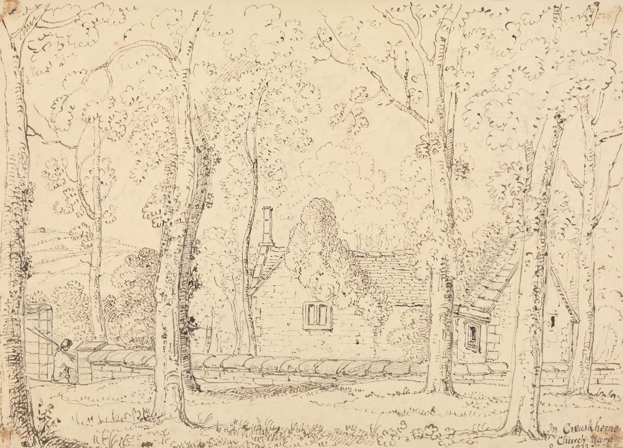 I Crewkerne kirkegård, juni 1833 av Capt. Thomas Hastings