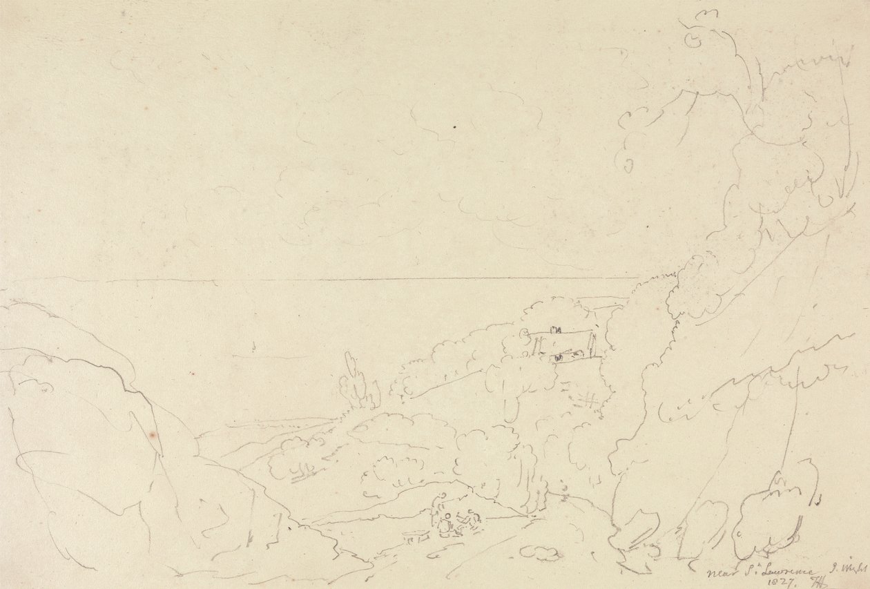Nær Saint Lawrence, Isle of Wight av Capt. Thomas Hastings