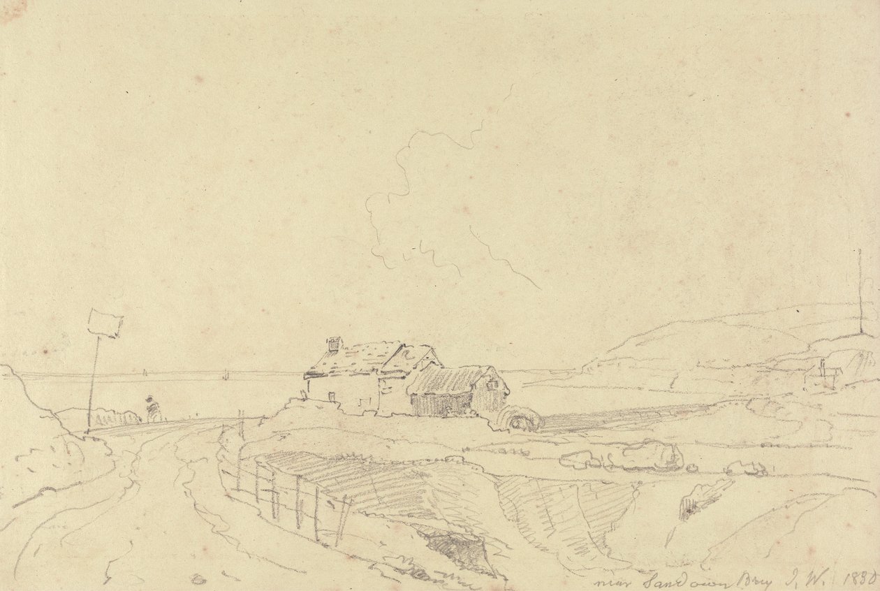Nær Sandown Bay, Isle of Wight av Capt. Thomas Hastings