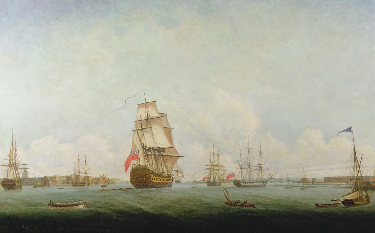 Seier forlater Portsmouth av Captain William Elliott