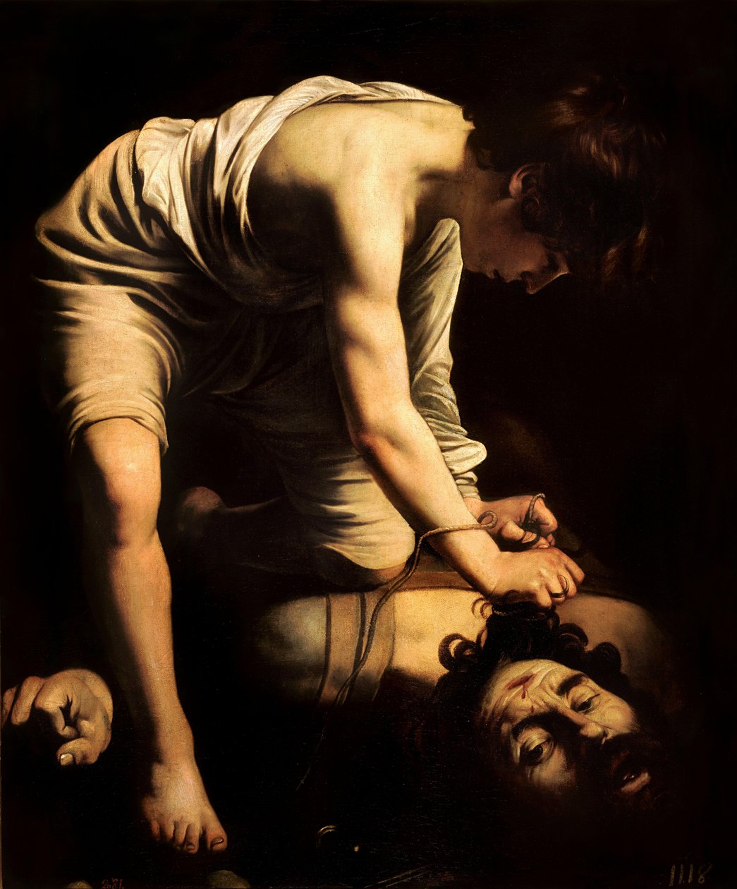 David og Goliat av Michelangelo Merisi Caravaggio