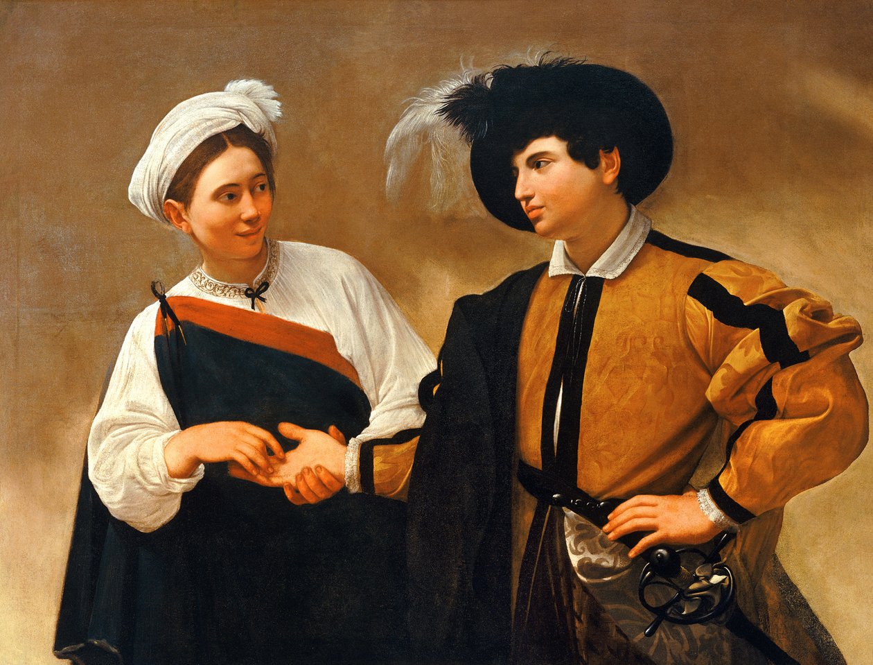 Spådame av Michelangelo Merisi Caravaggio