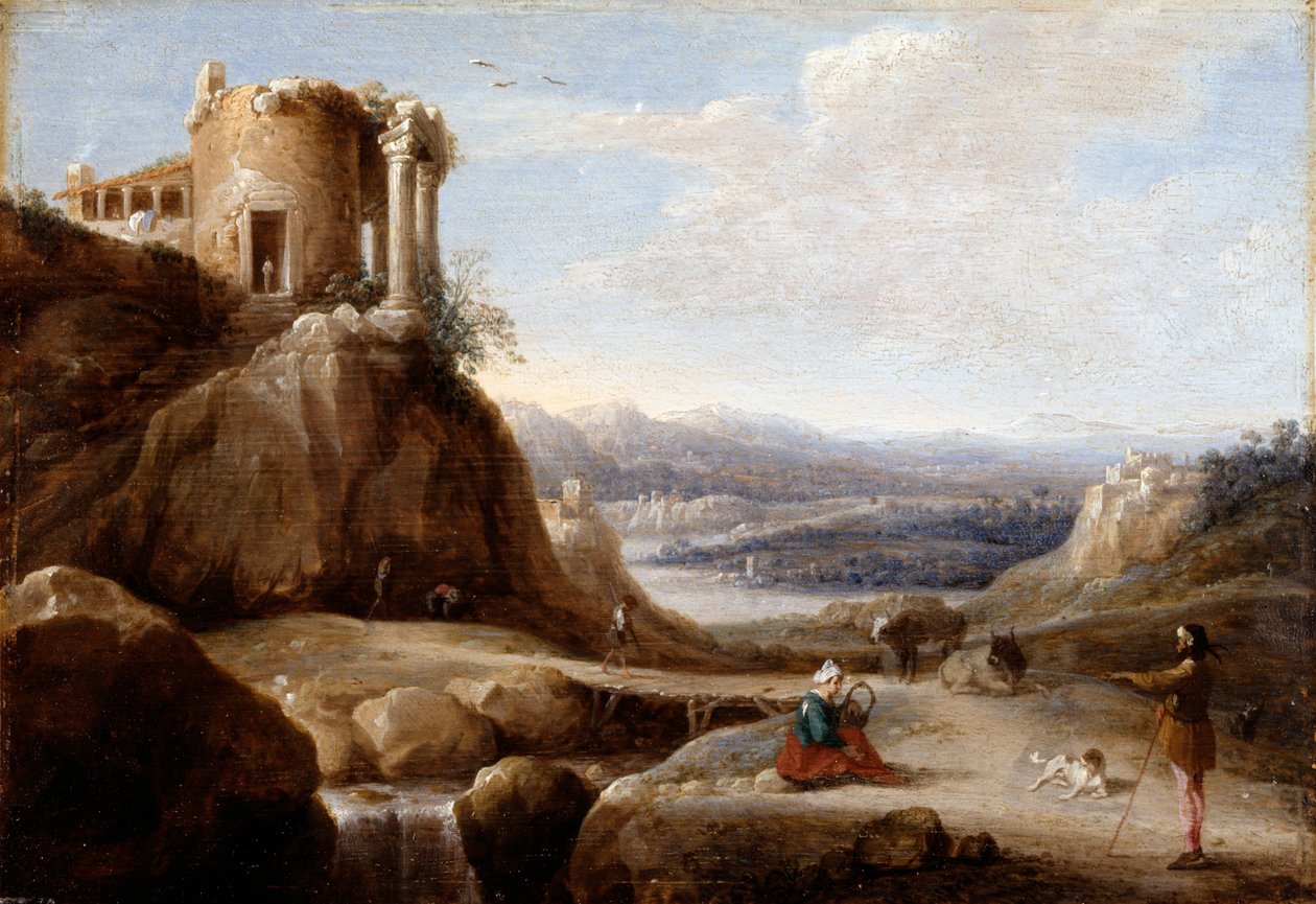 Et ødelagt tempel av Carel Cornelisz De Hooch