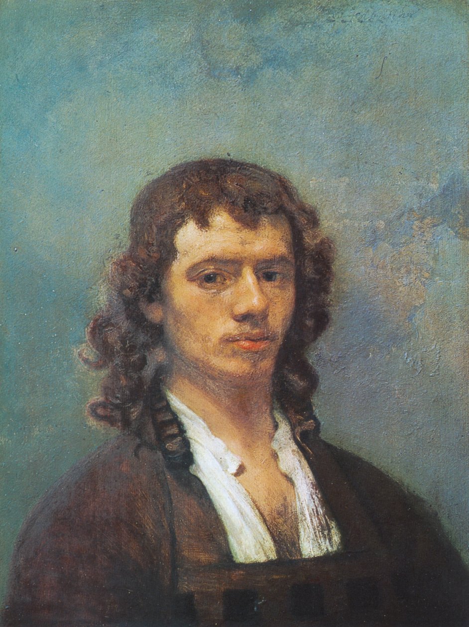 Portrett av muligens Carel Pietersz Fabritius av Carel Fabritius