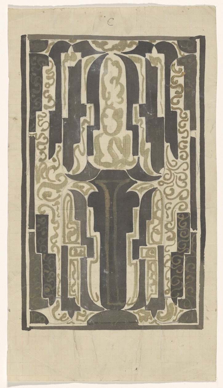 Dekorativt design av Carel Adolph Lion Cachet