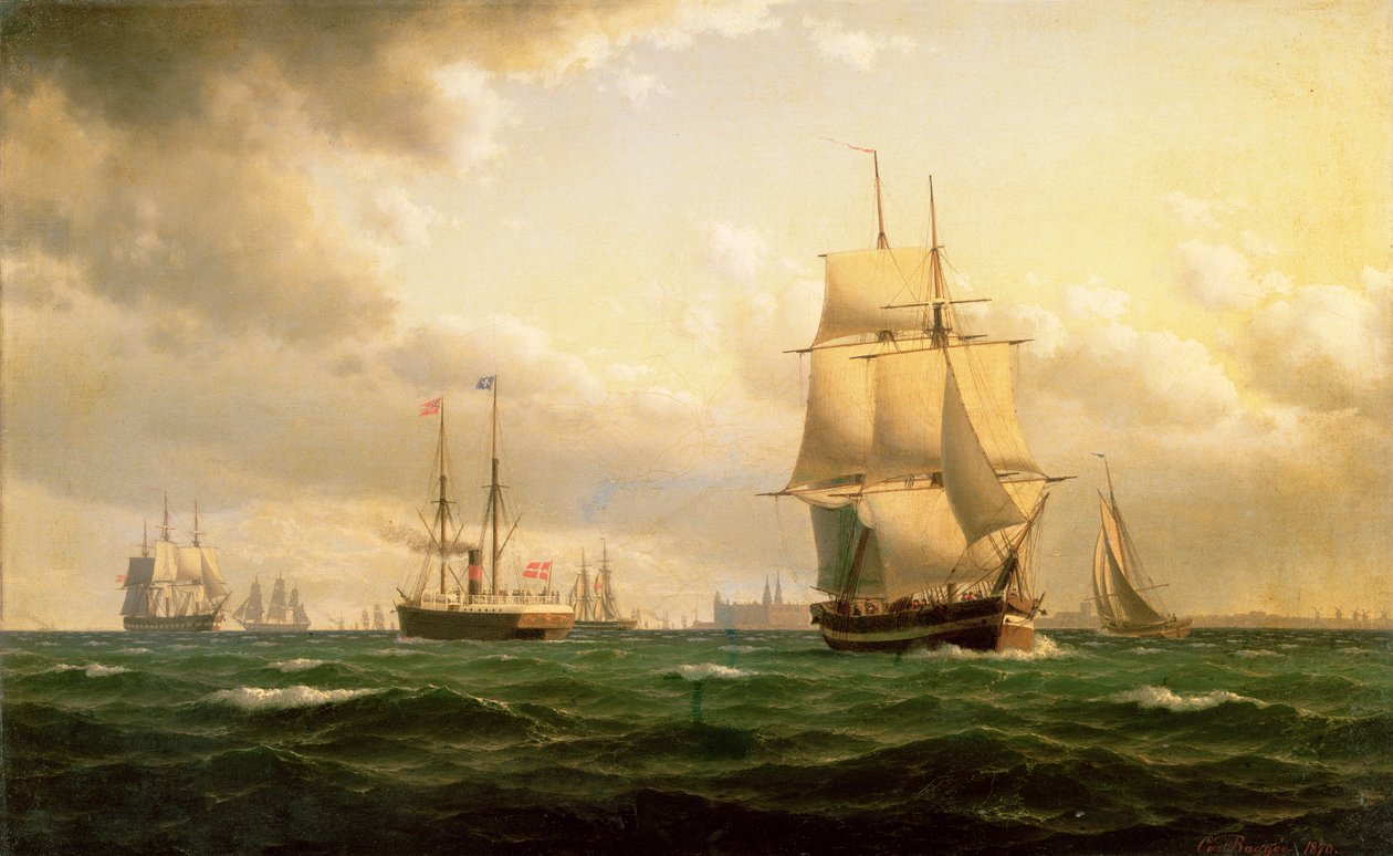 Frakt av Helsingør slott av Carl Emil Baagoe