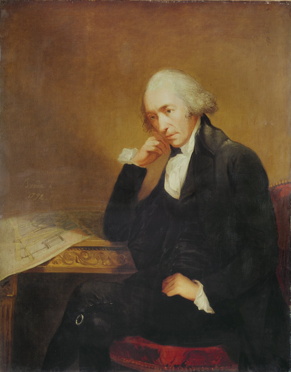 Portrett av James Watt (1736-1819) 1792 av Carl Frederick von Breda