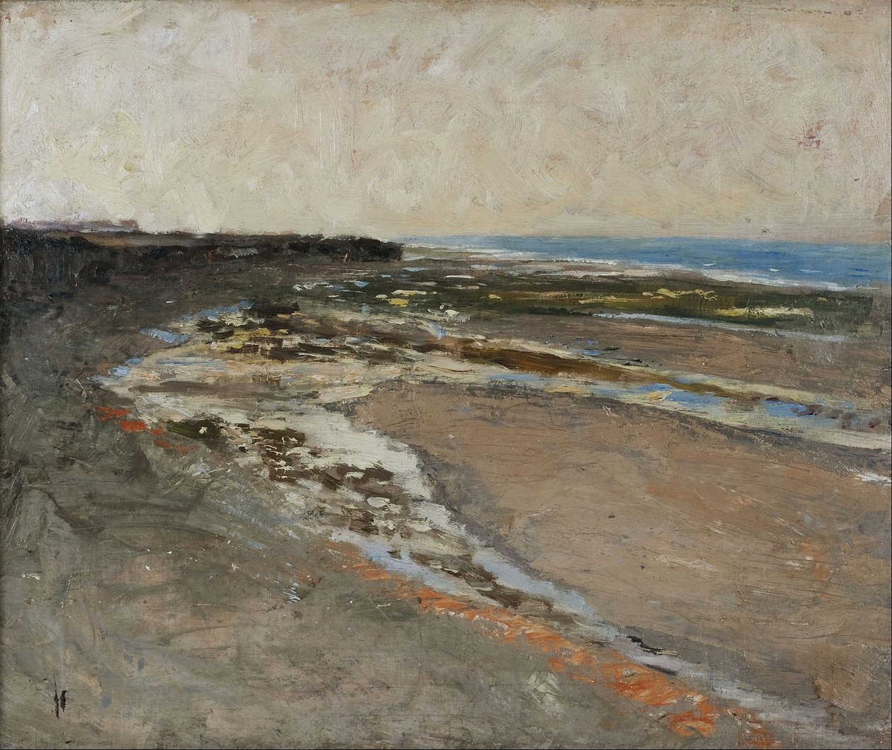 Seashore ved Luc-sur-Mer av Carl Fredrik Hill