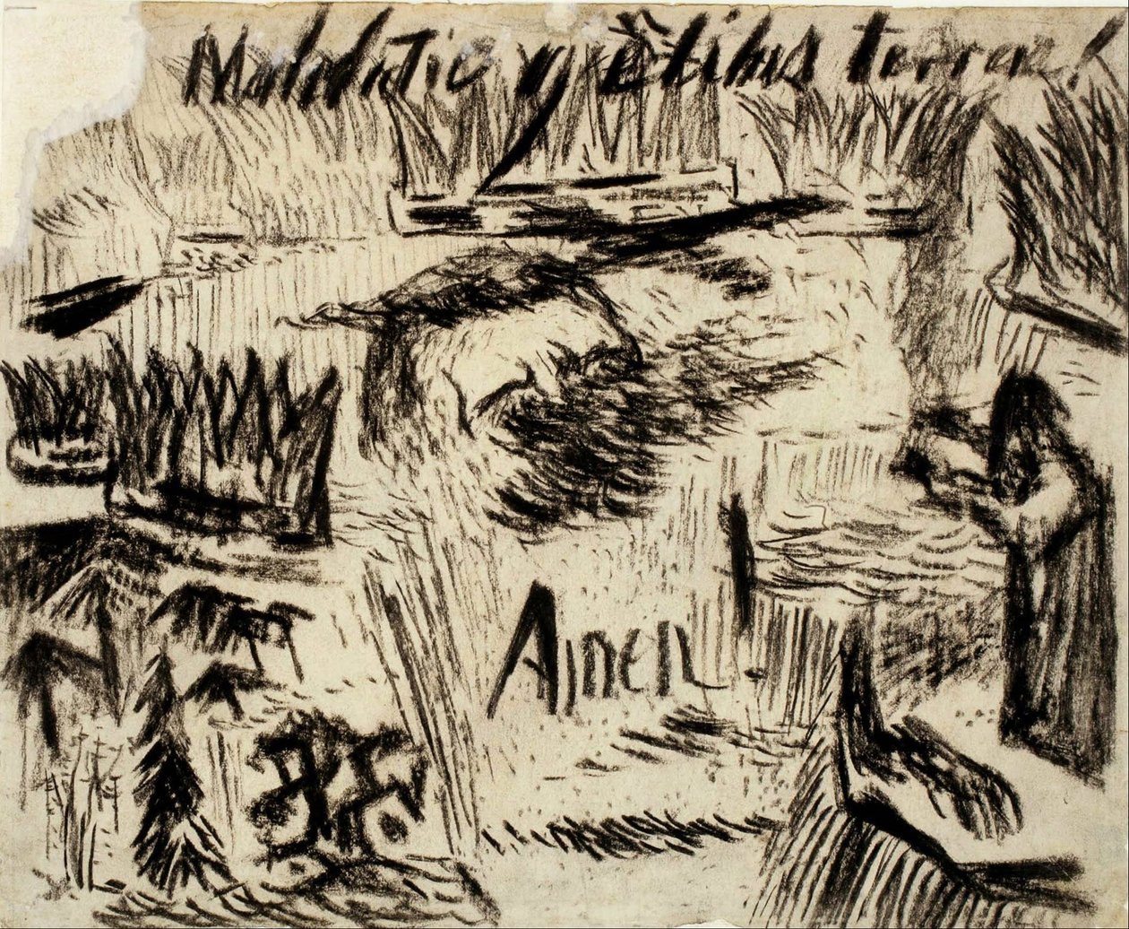 Uten tittel (Forbannelse til jordens nasjoner! Amen!) av Carl Fredrik Hill