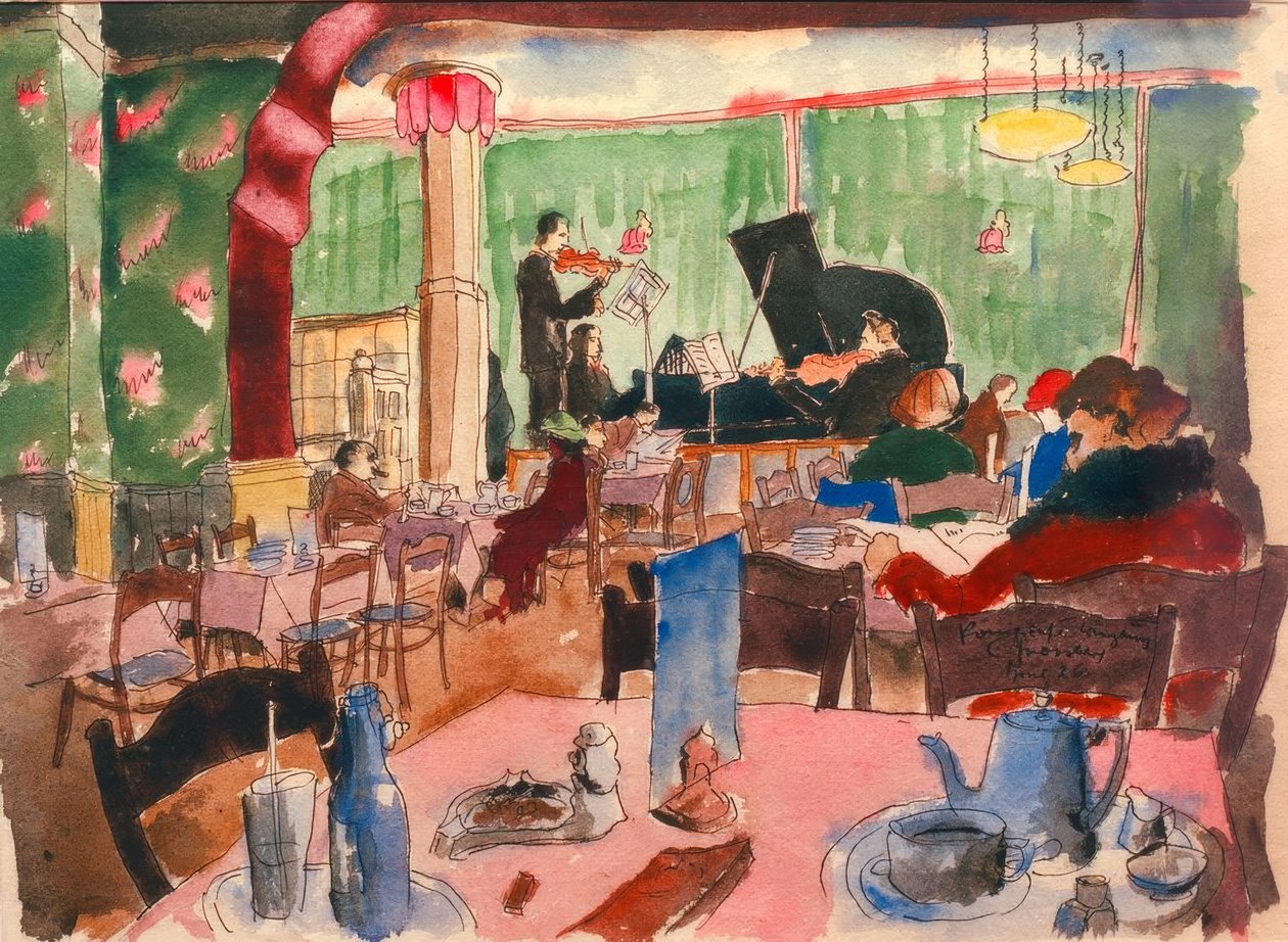 Würzburg, kongelig kafé av Carl Grossberg